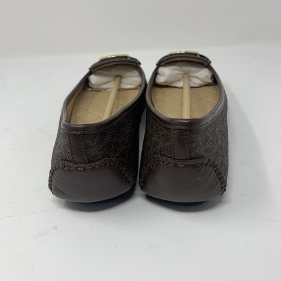 Michael Kors Lillie 40R9LIFP3B Ballet Flats Women's 10 M Brown Mini MK Logo 0596 - Picture 5 of 9